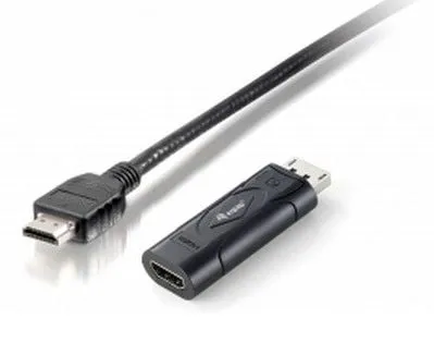 [133438] Cabo Adaptador DisplayPort, HDMI, Conector macho, Conector fêmea, 1920 x 1080 pixels com cabo HDMI 1m